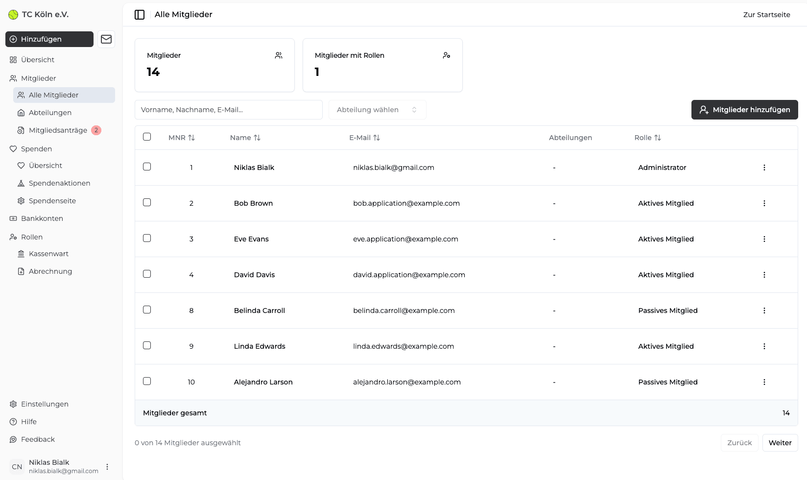 ClubVerse Dashboard